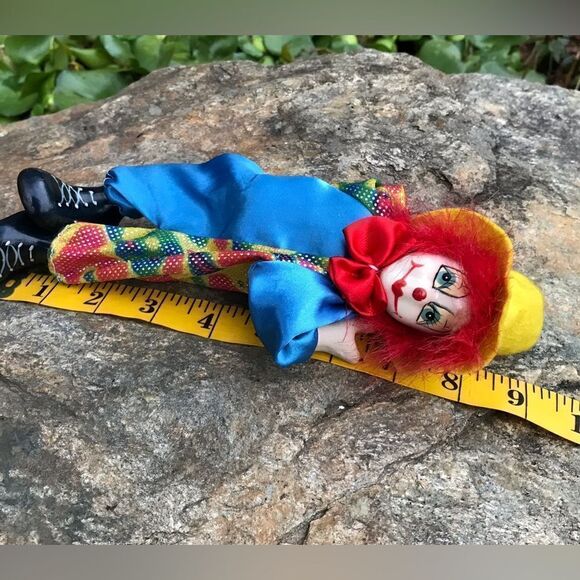 Vintage Ganz Posable Clown Porcelain - Picture 9 of 10
